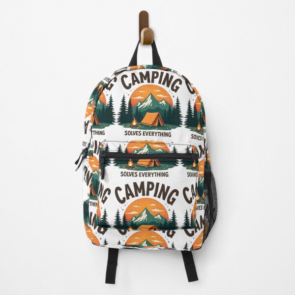 Item preview, Camping Solves Everything designed and sold by SafariCreativeD.