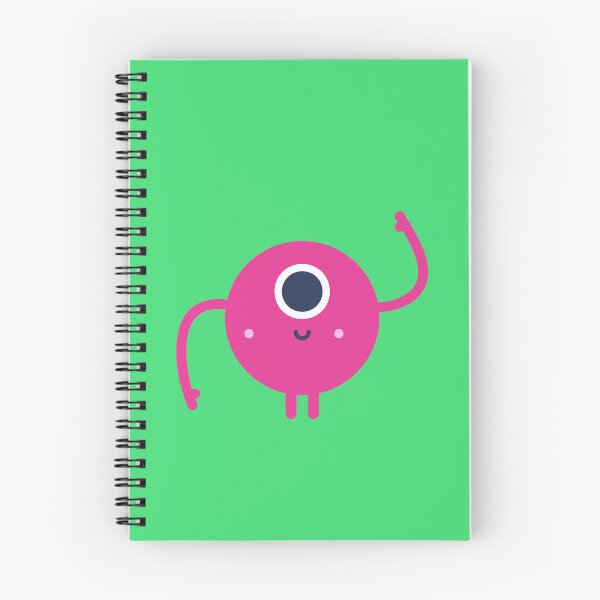 Item preview, Cute Pink Waving Alien designed and sold by UnwindMoon.