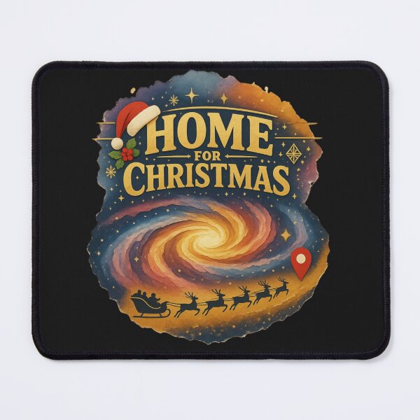 Item preview, Home For Christmas Galaxy Santa Sleigh Retro Sci-Fi designed and sold by Genius Geek.