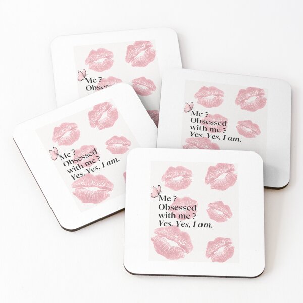 Item preview, Obsessed With Me Pink Kiss Prints & Butterfly Quote designed and sold by Autumnn01.