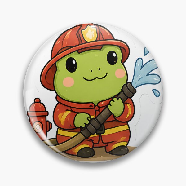 Item preview, Cute Firefighter Frog designed and sold by denybz.