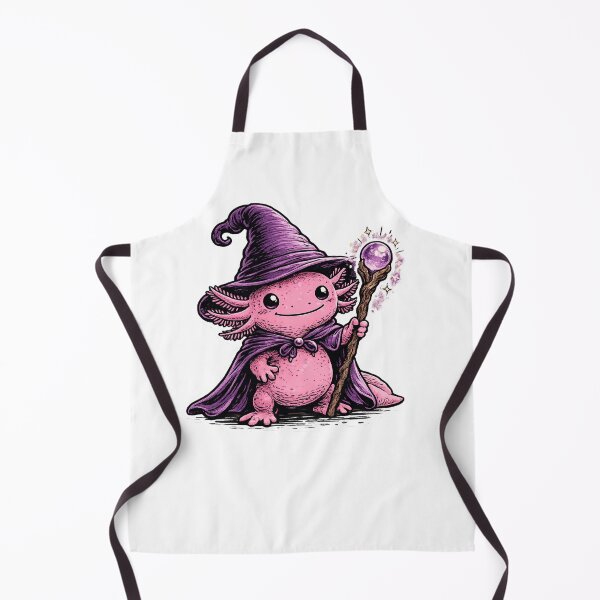 Item preview, Halloween Axolotl Wizard in Purple Hat and Wand Cute Magic Fantasy designed and sold by SOUFIANE1991.