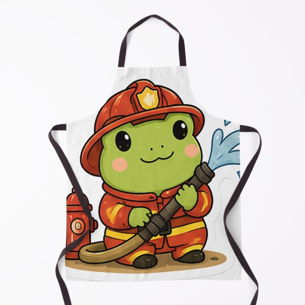 Item preview, Cute Firefighter Frog designed and sold by denybz.