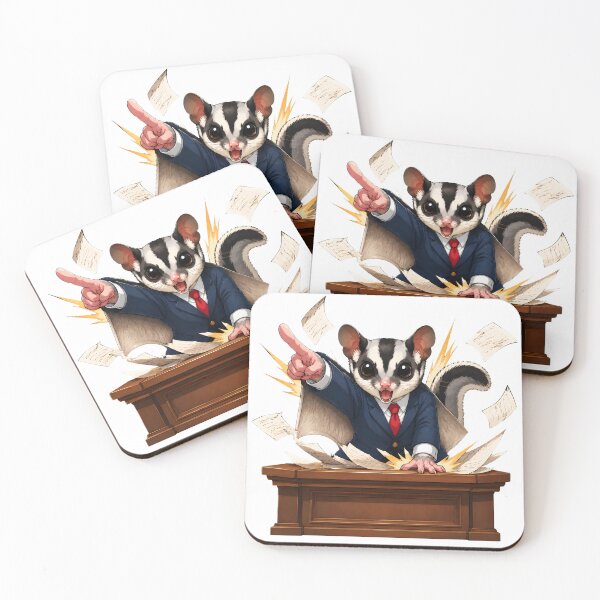 Item preview, OBJECTION! Sugar Glider Attorney – Tiny Lawyer, Huge Case designed and sold by OneStepFromArt.