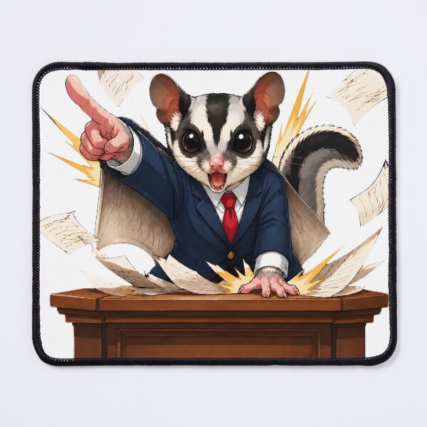 Item preview, OBJECTION! Sugar Glider Attorney – Tiny Lawyer, Huge Case designed and sold by OneStepFromArt.