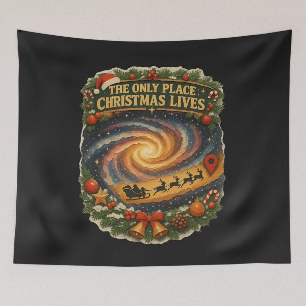 Item preview,  For Christmas Galaxy Santa Sleigh Retro Sci-Fi designed and sold by Genius Geek.