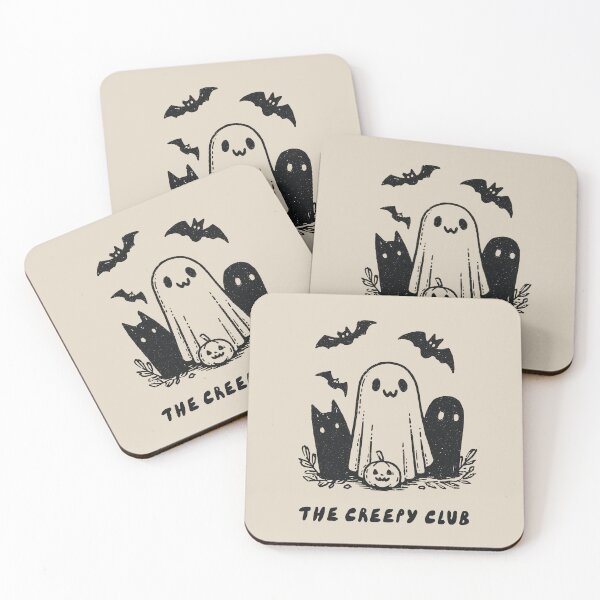 Item preview, The Creepy Club: Spooky Season Cute Ghost Halloween Art designed and sold by oneofthesedayys.