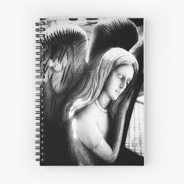 Item preview, Angel of the Bereaved in Black and White designed and sold by Empathetic-Psychopath.