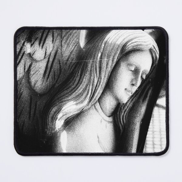 Item preview, Angel of the Bereaved in Black and White designed and sold by Empathetic-Psychopath.