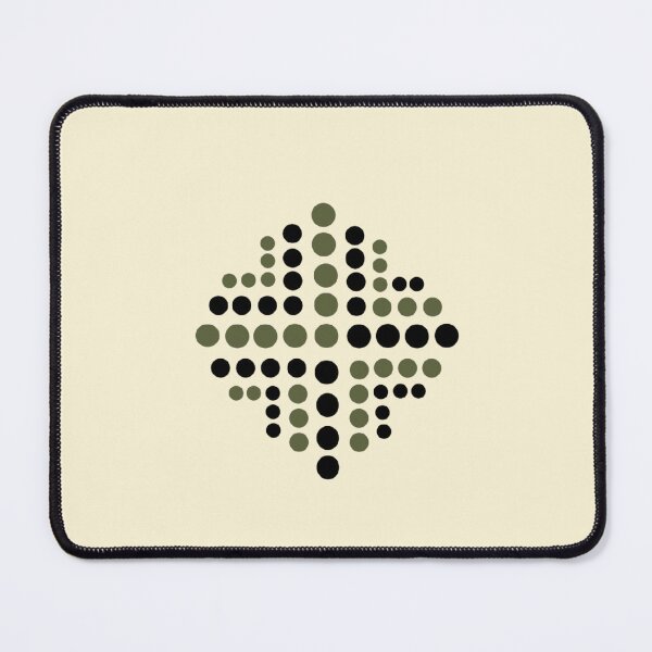 Item preview, Green Black Shaped Polka dots designed and sold by Art Shimmers.