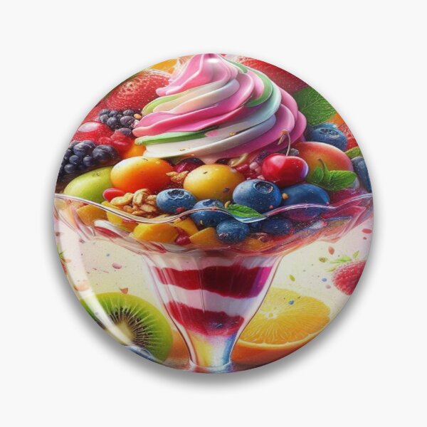 Item preview, Fruity taste explosion - ice cream sundae with summer fruits designed and sold by FotoworldEdel.