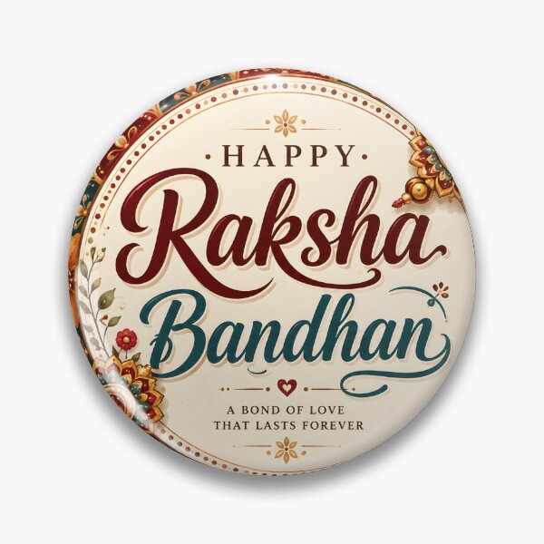 Item preview, Elegant Happy Raksha Bandhan Typography | Floral Mandala Rakhi Design | Indian Festival Gift designed and sold by boutkhilnl.