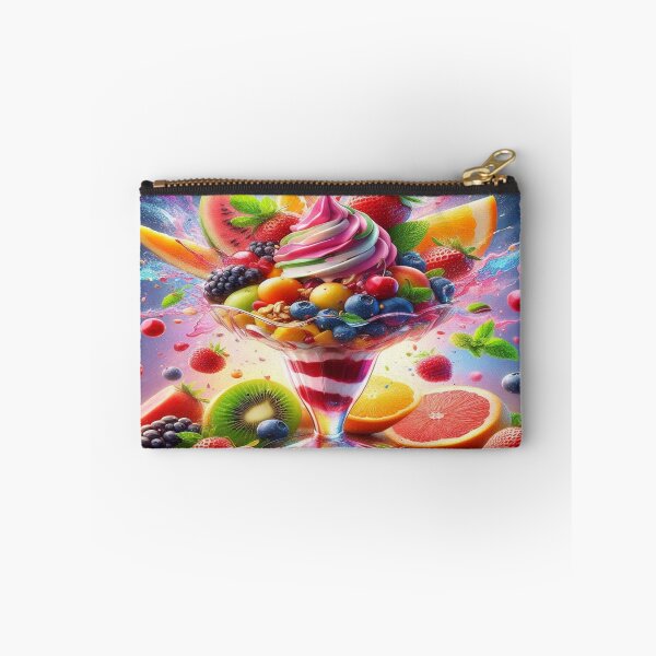 Item preview, Fruity taste explosion - ice cream sundae with summer fruits designed and sold by FotoworldEdel.