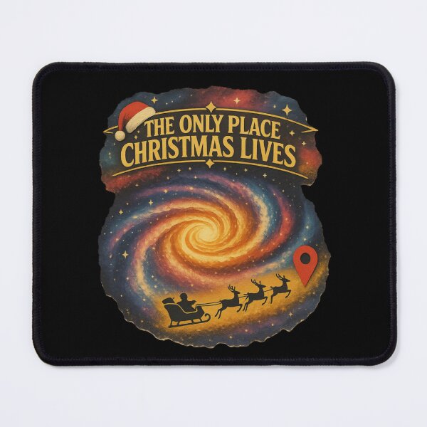 Item preview, For Christmas Galaxy Santa Sleigh Retro Sci-Fi designed and sold by Genius Geek.
