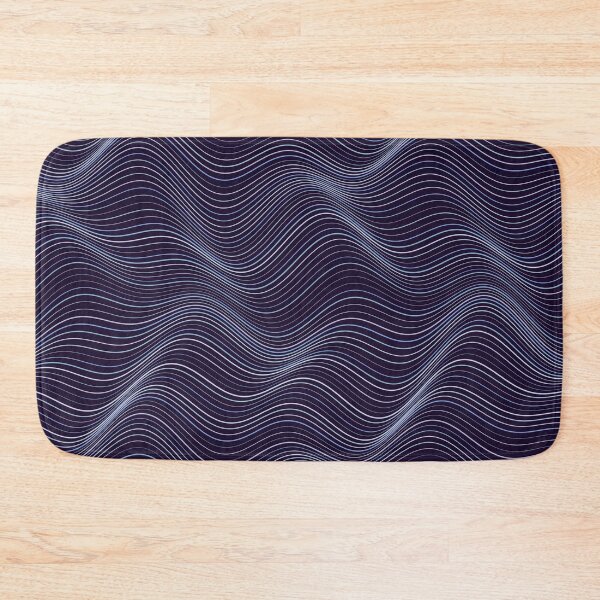 Item preview, Abstract Dark Blue Wavy Topographic Line Pattern designed and sold by GraphyLab.