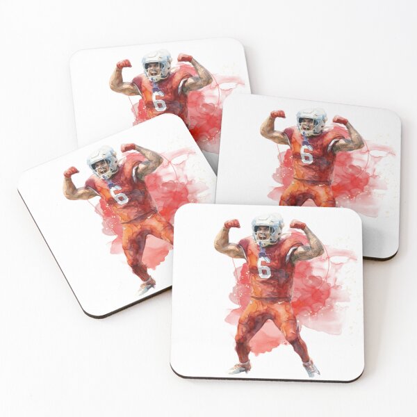 Item preview, Victorious Football Athlete Watercolor Illustration designed and sold by Turnersports.
