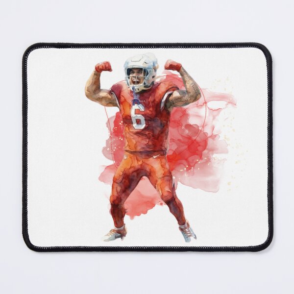 Item preview, Victorious Football Athlete Watercolor Illustration designed and sold by Turnersports.