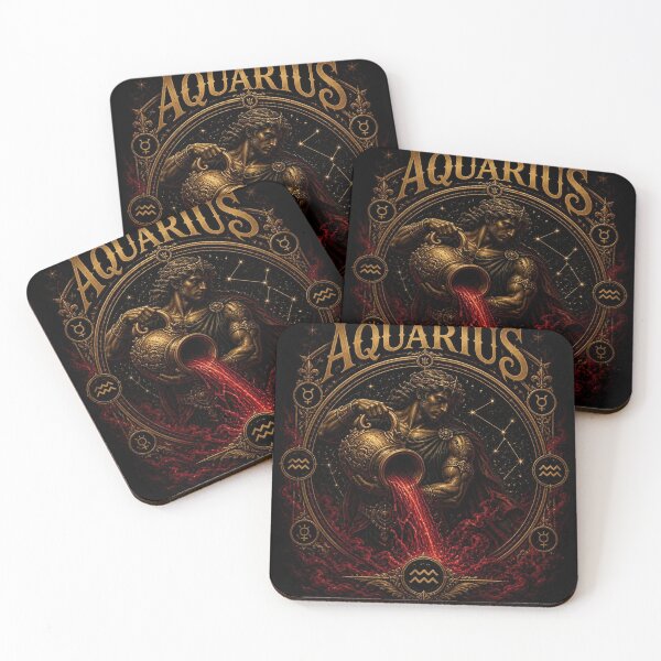 Item preview, Aquarius Epic Dark Zodiac Art designed and sold by SunnyDesign82.