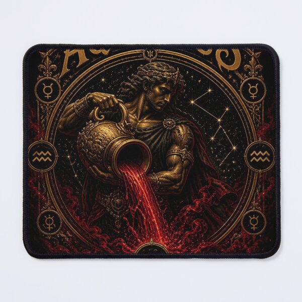 Item preview, Aquarius Epic Dark Zodiac Art designed and sold by SunnyDesign82.