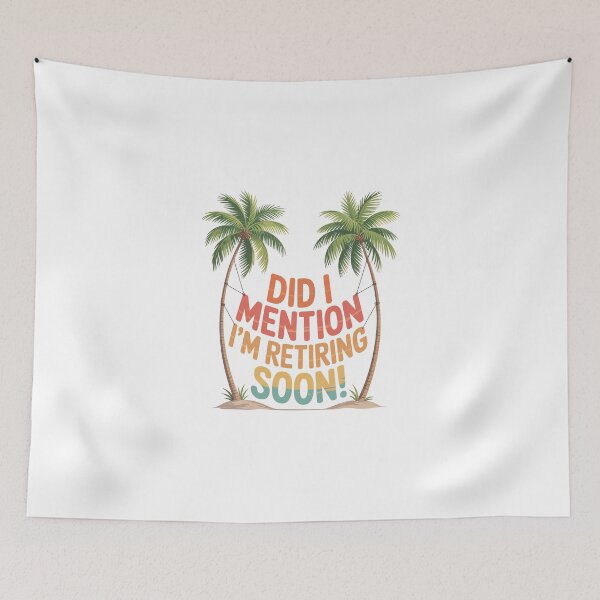 Item preview, Retiring Soon – Tropical Palm Trees Funny Retirement  designed and sold by jkrphoto.