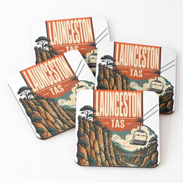 Item preview, Launceston Tasmania Australia Vintage Travel Poster designed and sold by TravelersGems.