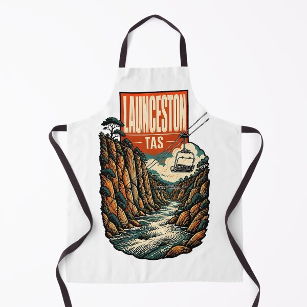 Item preview, Launceston Tasmania Australia Vintage Travel Poster designed and sold by TravelersGems.