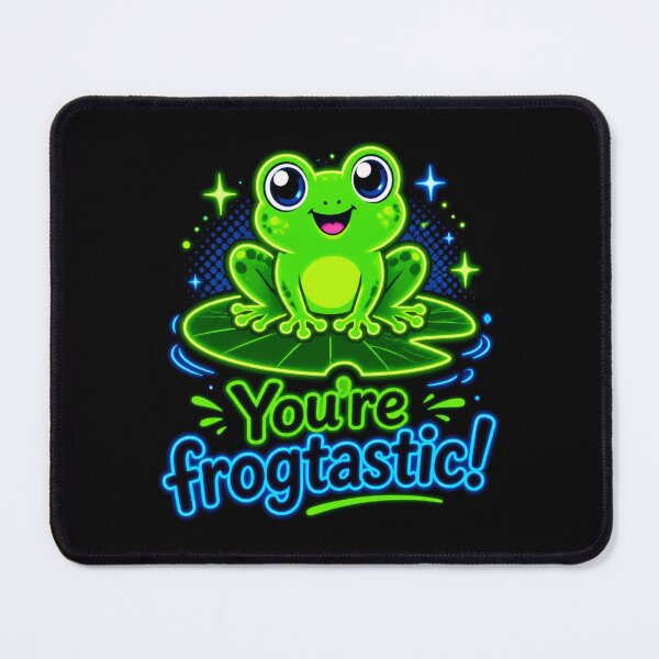 Item preview, Frogtastic Frog – Neon Pun Sticker designed and sold by Cerys-GS.
