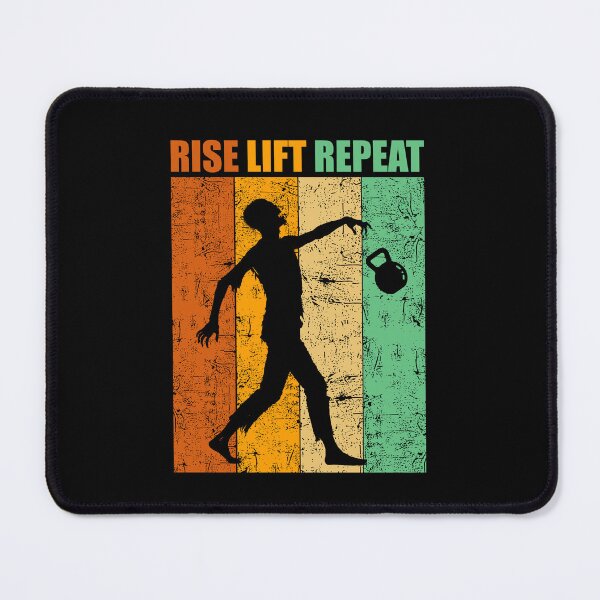Item preview, ise Lift Repeat Zombie Kettlebell Fitness Workout - Kettlebell Lover Gift designed and sold by chaaval.
