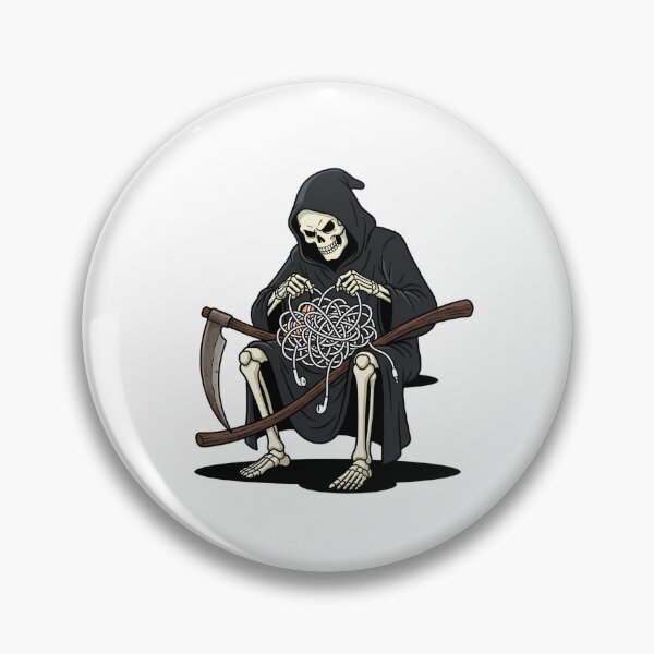 Item preview, Grim Reaper Untangling Tangled Earbuds Cable designed and sold by Rare By Hero.