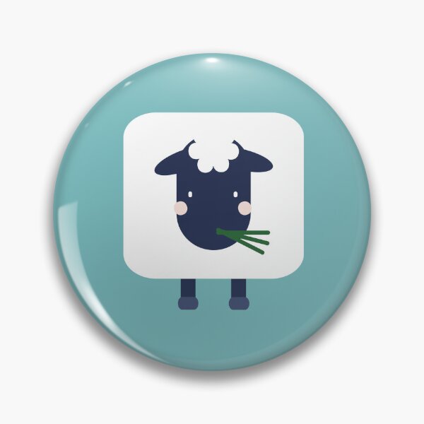 Item preview, Cute Front Facing Sheep Grass Eating  designed and sold by UnwindMoon.