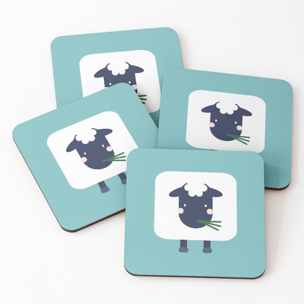Item preview, Cute Front Facing Sheep Grass Eating  designed and sold by UnwindMoon.