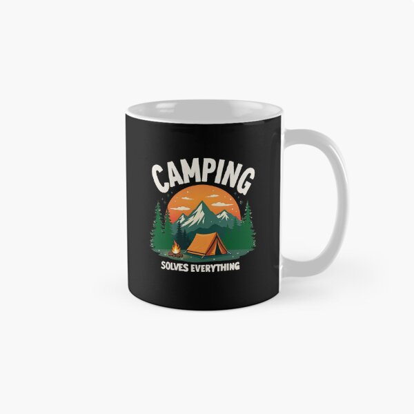 Item preview, Camping Solves Everything designed and sold by SafariCreativeD.