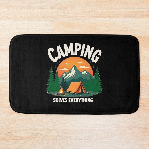 Item preview, Camping Solves Everything designed and sold by SafariCreativeD.