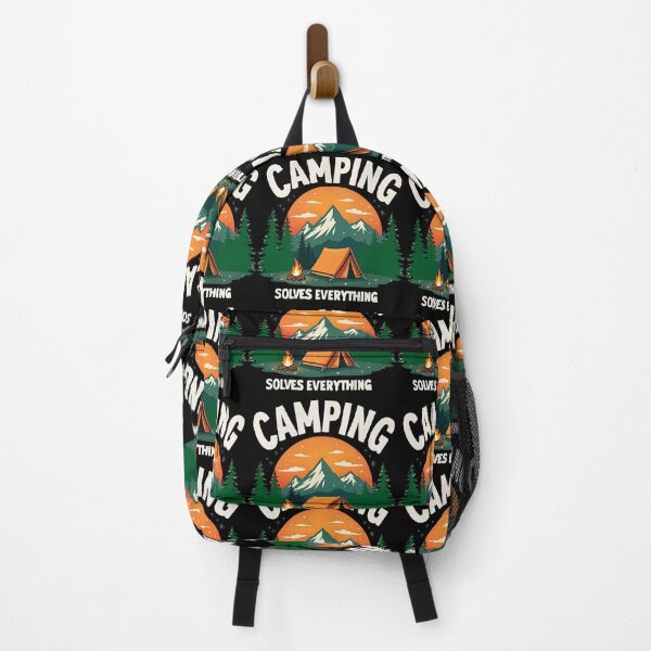 Item preview, Camping Solves Everything designed and sold by SafariCreativeD.