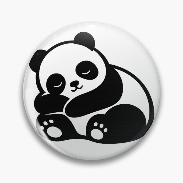 Item preview, Cute Sleeping Panda | Minimalist Panda Sticker | Kawaii Panda Animal Design designed and sold by Skedart.