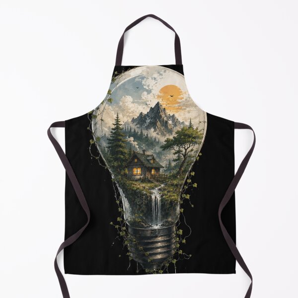 Item preview, Mountain Cabin In A Glass Bulb designed and sold by Del4xe.