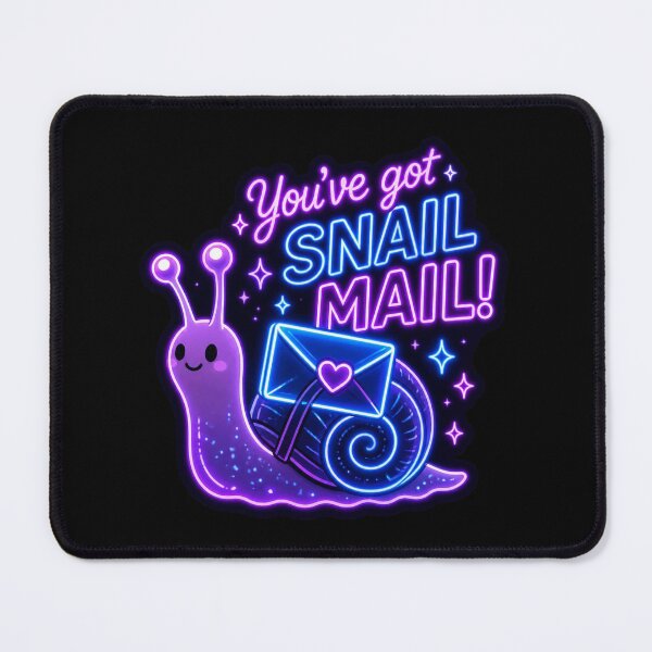 Item preview, Snail Mail Snail – Neon Pun Sticker designed and sold by Cerys-GS.