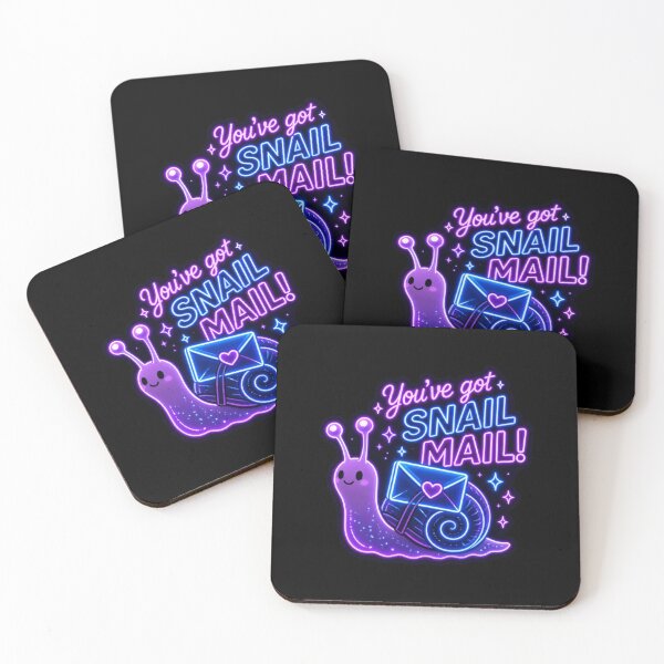Item preview, Snail Mail Snail – Neon Pun Sticker designed and sold by Cerys-GS.