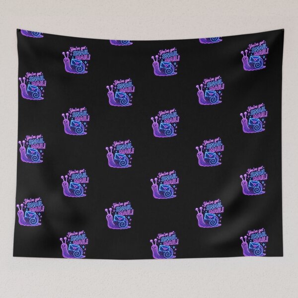 Item preview, Snail Mail Snail – Neon Pun Sticker designed and sold by Cerys-GS.