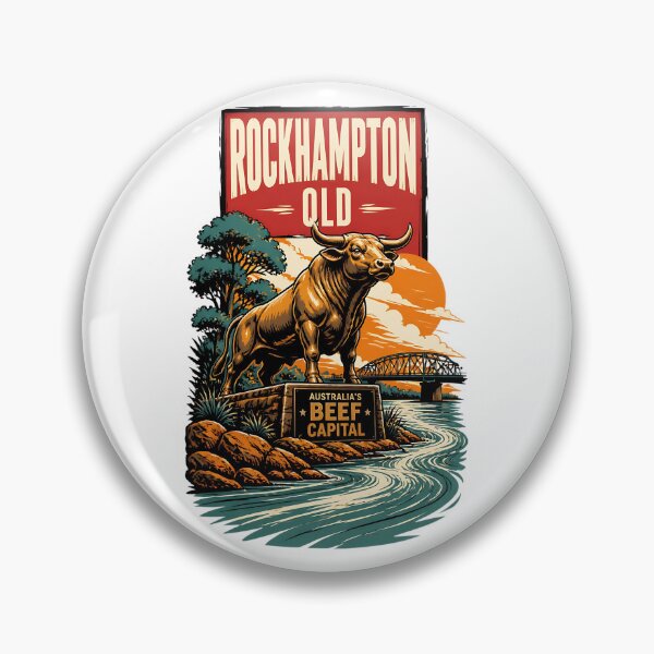 Item preview, Rockhampton Queensland Australia Vintage Travel Poster designed and sold by TravelersGems.