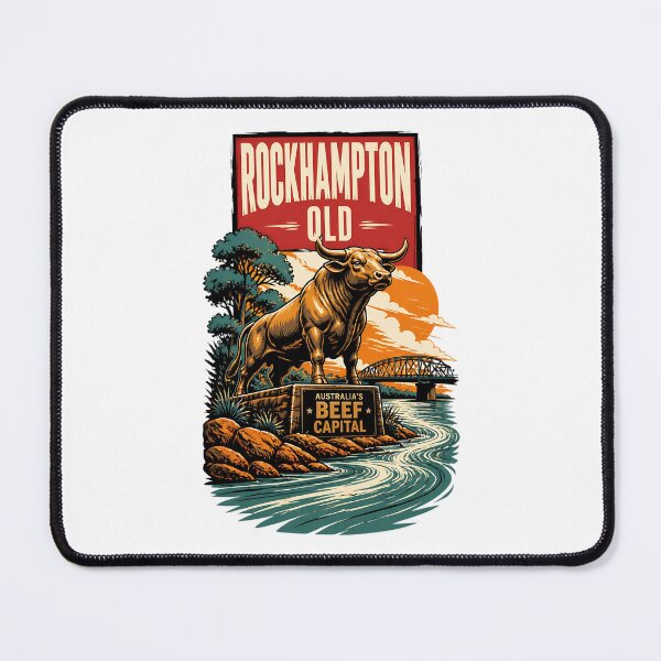 Item preview, Rockhampton Queensland Australia Vintage Travel Poster designed and sold by TravelersGems.