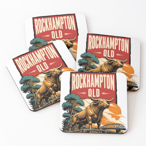 Item preview, Rockhampton Queensland Australia Vintage Travel Poster designed and sold by TravelersGems.