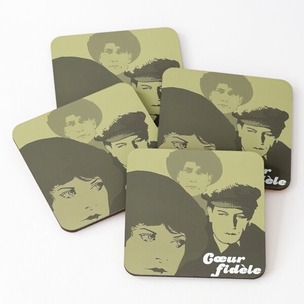 Item preview, Coeur Fidèle Vintage French Silent Film Poster designed and sold by goppohaew.