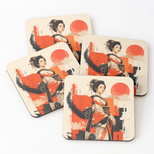 Item preview, Vermilion Poise: Geisha in Red designed and sold by Fregoli 2D.