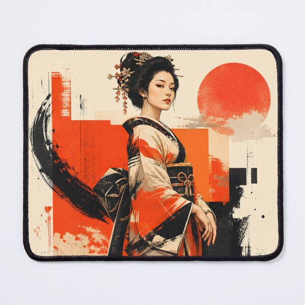 Item preview, Vermilion Poise: Geisha in Red designed and sold by Fregoli 2D.