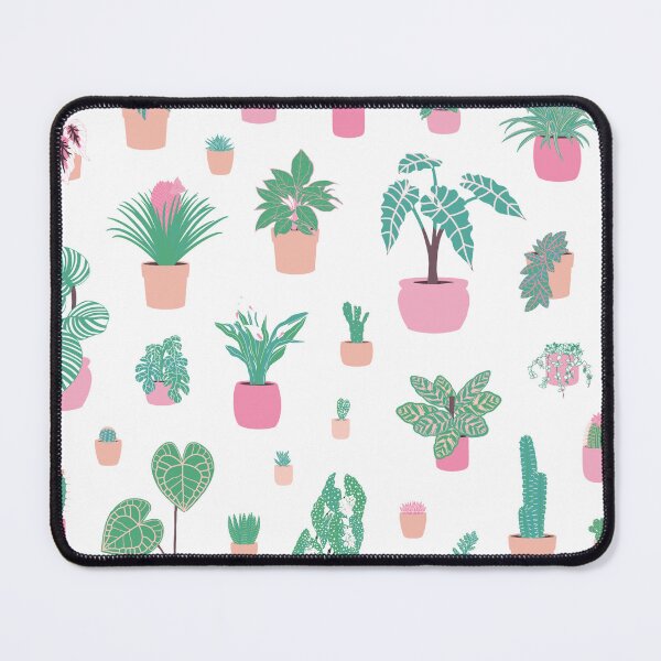 Item preview, Cute Houseplants Pink and Green designed and sold by SuperCuteItems2.