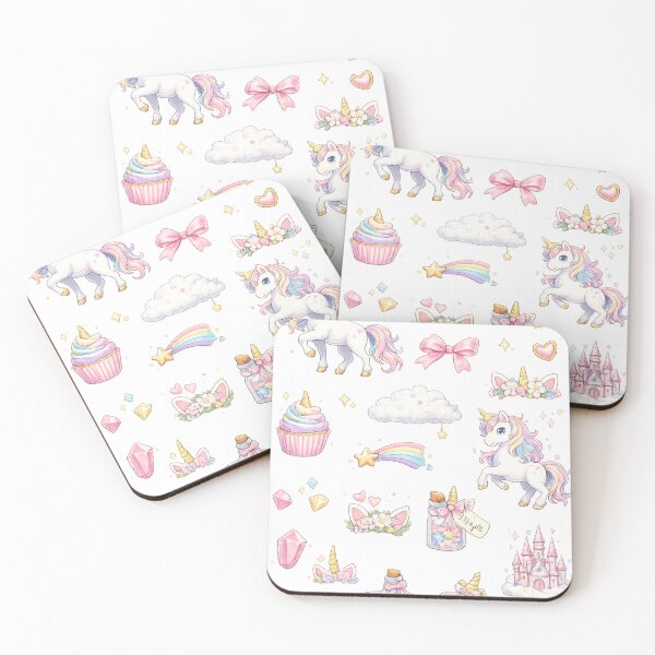 Item preview, Pastel Magical Unicorn Rainbow Floral Castle Aesthetic designed and sold by Rehnair.