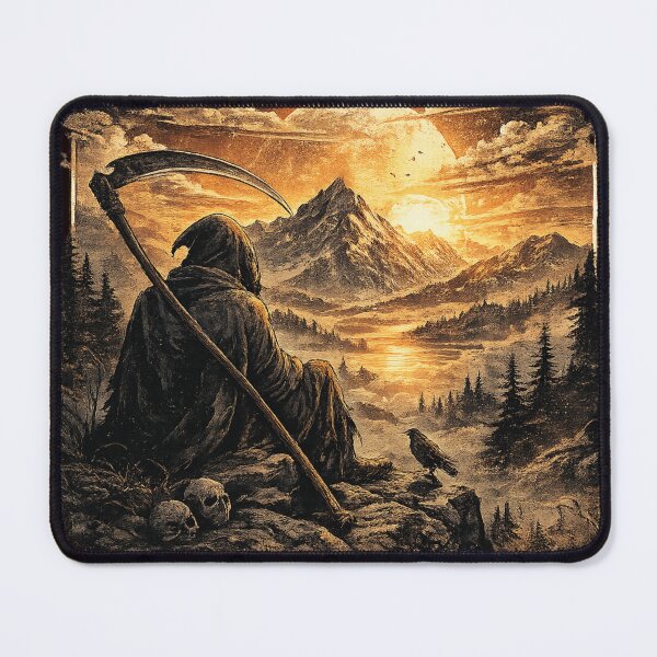 Item preview, Memento Mori – Appreciate Your Life Vintage Reaper T-Shirt designed and sold by Del4xe.