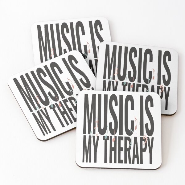Item preview, Music Is My Therapy – Bold Motivational Music Design designed and sold by Midnight Veil Designs.