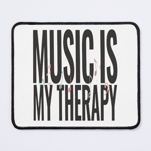 Item preview, Music Is My Therapy – Bold Motivational Music Design designed and sold by Midnight Veil Designs.